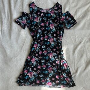 Floral Open Shoulder Dress